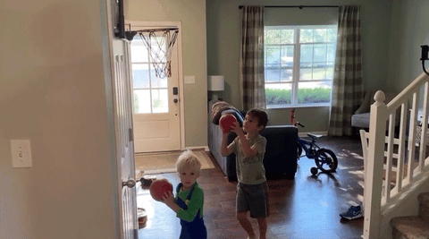 Indoor Basketball Hoop Pro, Mini Basketball Hoop Over The Door with LED